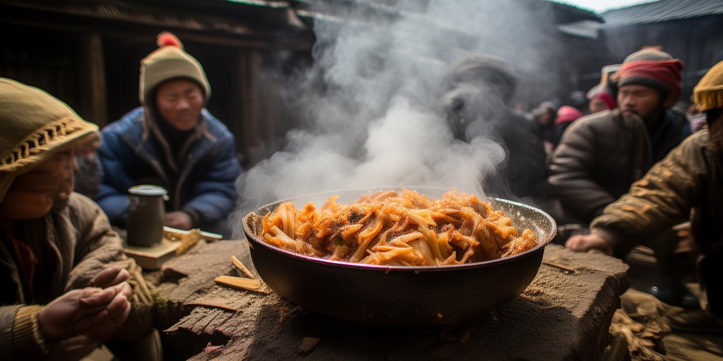 延寿县冬至“杀年猪”办全猪宴直播,土灶炖酸菜引万人围观,传统习俗焕发新活力